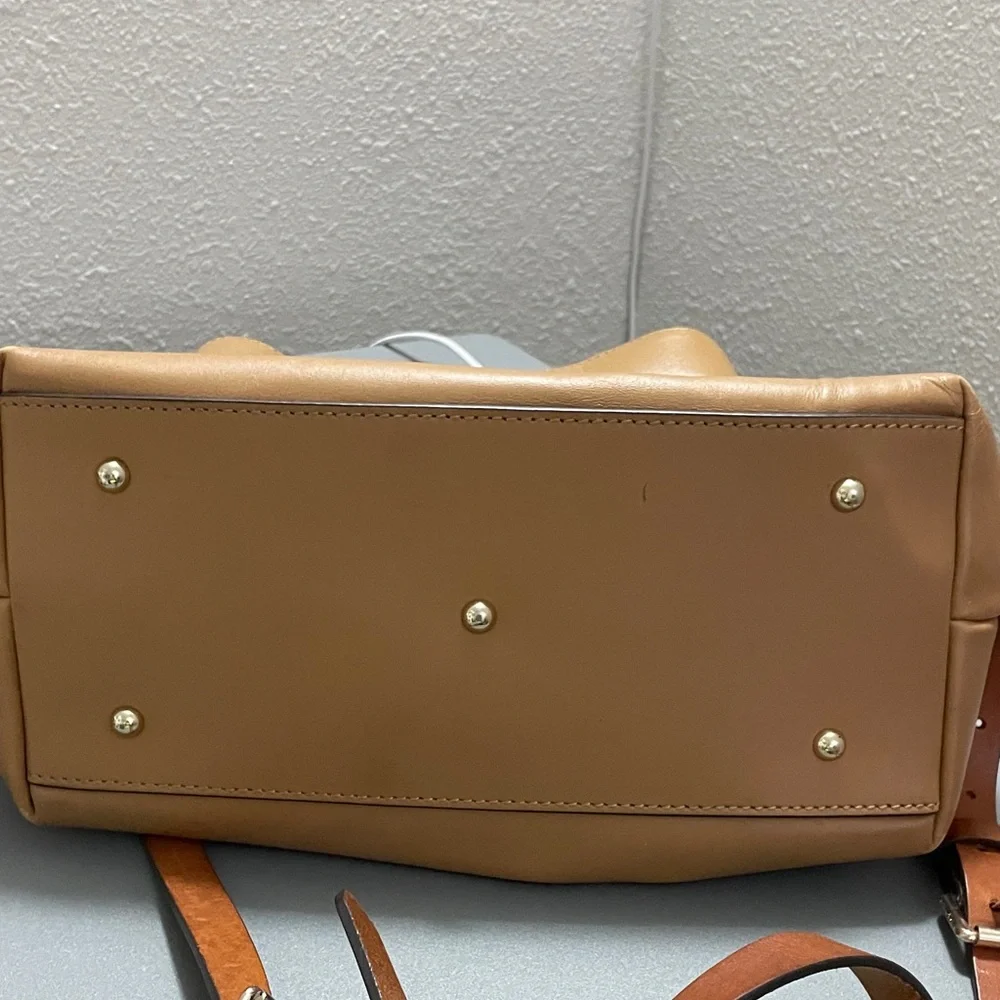 Dooney & Bourke Brown Leather Satchel - Picture 2 of 7